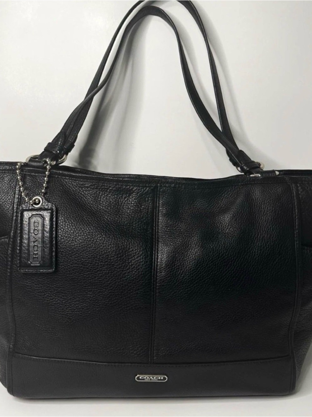 COACH F29898 park pebbled black large Tote Bag - Classic Everyday Carry